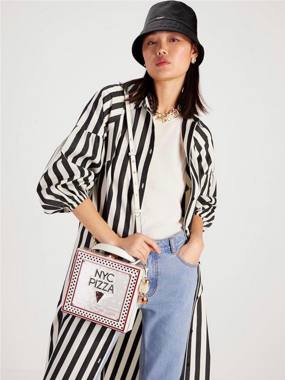 Nwt Kate spade 3d pizza box crossbody bag - Picture 4 of 9